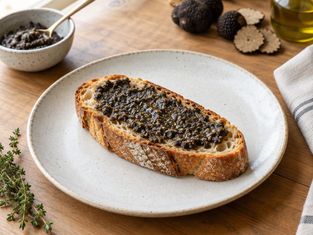 truffle sauce on toast for home cooks