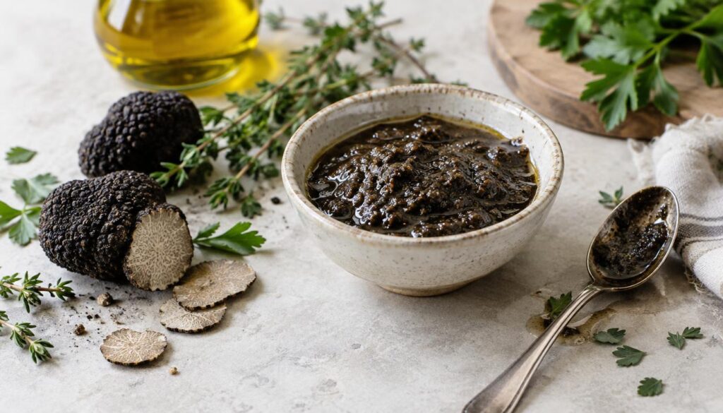 what is truffle sauce in a serving bowl
